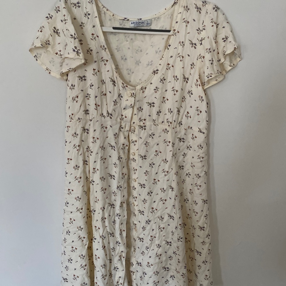 Summer white floral dress